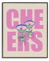 Stupell Industries Cheers Martinis & Bows Framed Giclee Art In Multi