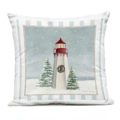 Stupell Industries Christmas In Newport Oars Outdoor Printed Pillow, Design By Danielle Murray