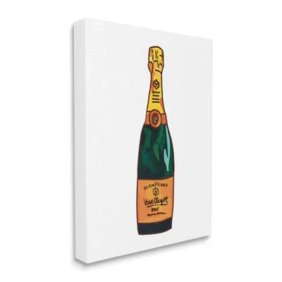 Stupell Industries Classy Champagne Wine Bottle Kitchen Bar Beverage By Amelia Noyes - Graphic Art In Wrapped Canvas