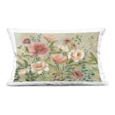Stupell Industries Cluster Of Spring Blooms Decorative Printed Throw Pillow Design By Nan In Green