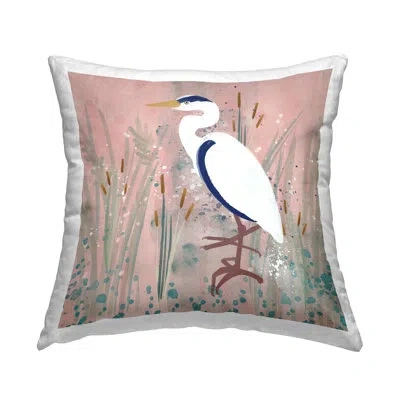 Stupell Industries Coastal Bird Decorative Printed Throw Pillow Design By Juliet Rose Philips In Tan