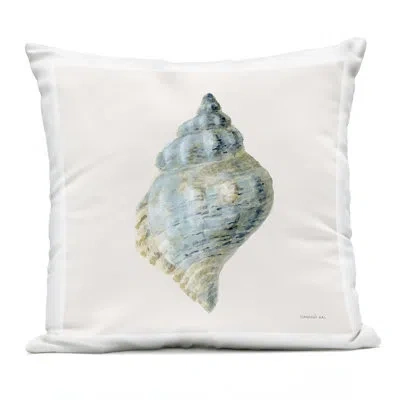 Stupell Industries Coastal Bliss Coral Branch Outdoor Printed Pillow Design By Danhui Nai In White Conch Shell