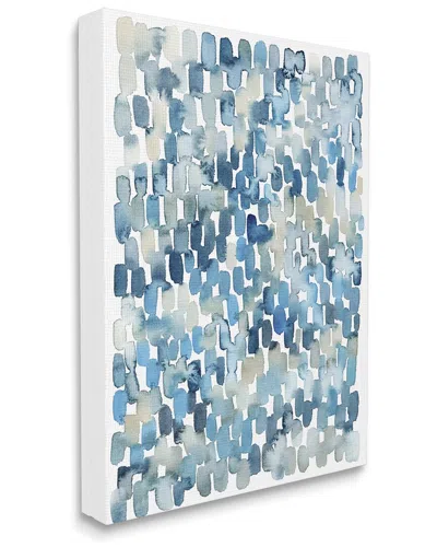 STUPELL STUPELL INDUSTRIES COASTAL TILE ABSTRACT SOFT BLUE BEIGE SHAPES STRETCHED CANVAS WALL ART BY GRACE P