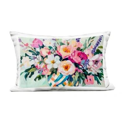 Stupell Industries Colorful Bouquet In Spring Vase Outdoor Printed Pillow, Design By Petal Prints Design