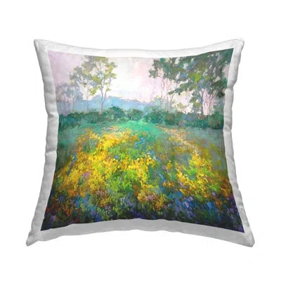 Stupell Industries Complex Meadow Terrain Decorative Printed Throw Pillow Design By Barbara Schilling In Yellow