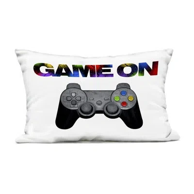 Stupell Industries Controller Game On Splatter Outdoor Printed Pillow, Design By Marcus Prime In Black