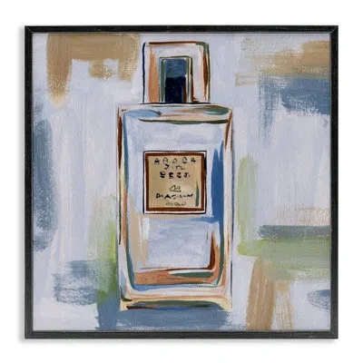 Stupell Industries Cosmetics Bottle Brush Strokes Framed Giclee Art By Melissa Wang In Midnight Black Framed Giclee