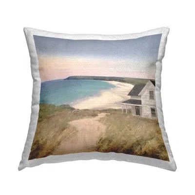 Stupell Industries Cottage Down By Shore Outdoor Printed Pillow By Amber Sterling In Blue