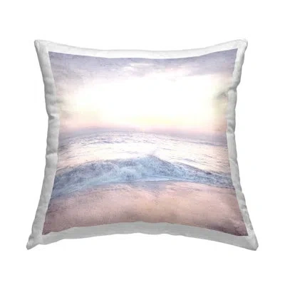 Stupell Industries Crashing Beach Waves Pastel Ocean Shore Printed Throw Pillow Design By Ann Bailey
