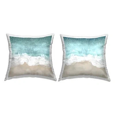 Stupell Industries Crashing Waves Beach Shore Printed Throw Pillow Design By Maggie Olsen (set Of 2)