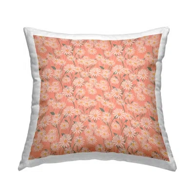 Stupell Industries Daisy Bundles Pattern Decorative Printed Throw Pillow Design By Chen Alyesh In Pink