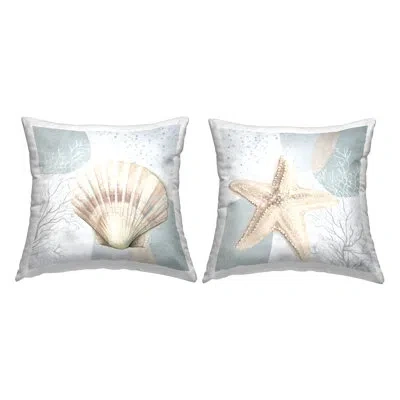 Stupell Industries Decorative Printed Throw Pillow Design By Patricia Pinto (set Of 2) In Blue