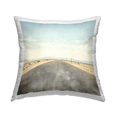 Stupell Industries Desert Road Horizon Outdoor Printed Pillow By Rb In Tan