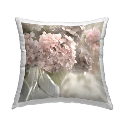 Stupell Industries Detailed Pink Hydrangea Decorative Printed Throw Pillow By Irene Weisz