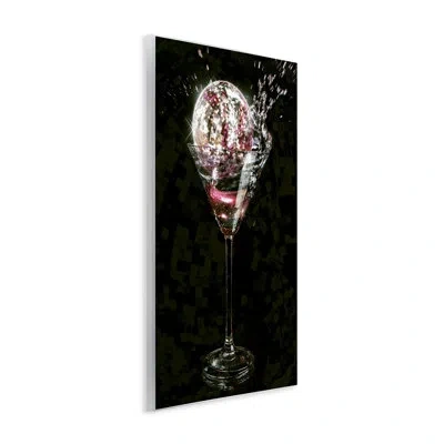 Stupell Industries Disco & Cocktail Splash Wall Plaque Art By Ziwei Li In Black