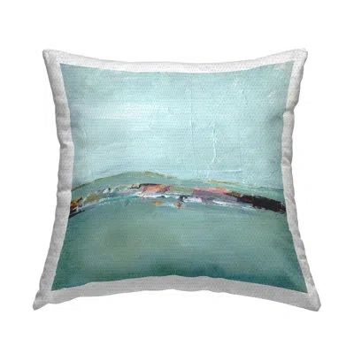 Stupell Industries Distant Ocean View Outdoor Printed Pillow By Ethan Harper In Blue
