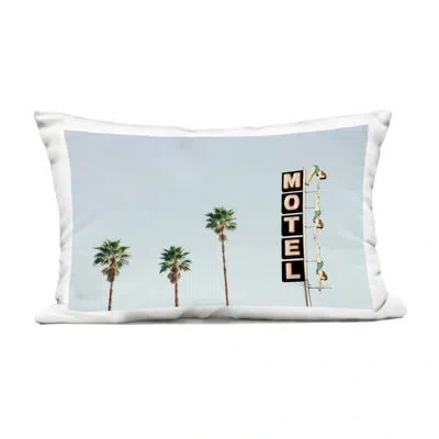 Stupell Industries Diving Ladies Motel Sign Outdoor Printed Pillow, Design By Sisi And Seb