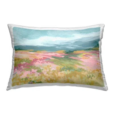 Stupell Industries Dynamic Pastel Hills Outdoor Printed Pillow By June Erica Vess In Blue