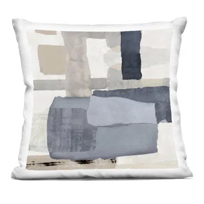 Stupell Industries Earthy Expressive Abstract Decorative Printed Throw Pillow, Design By Jacob Q In Gray