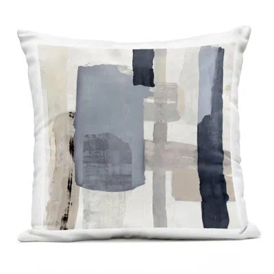 Stupell Industries Earthy Expressive Abstract Outdoor Printed Pillow, Design By Jacob Q