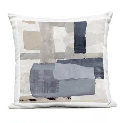 Stupell Industries Earthy Expressive Abstract Outdoor Printed Pillow, Design By Jacob Q
