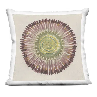 Stupell Industries Earthy Radial Aura Decorative Printed Throw Pillow, Design By June Erica Vess In Tan