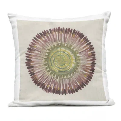 Stupell Industries Earthy Radial Aura Outdoor Printed Pillow, Design By June Erica Vess In Tan