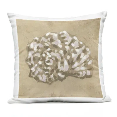 Stupell Industries Earthy Tone Outdoor Printed Pillow Design By June Erica Vess In Beige Seashell