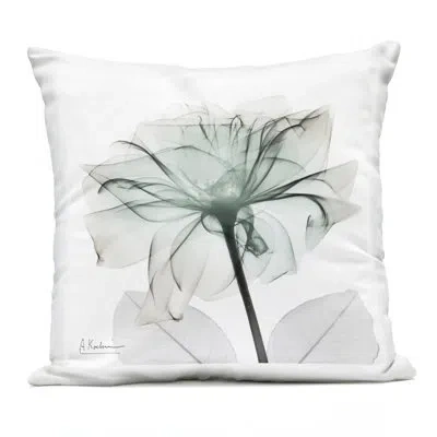Stupell Industries Elegant Emerald Rose Design By Albert Koetsier Outdoor Printed Pillow In Green
