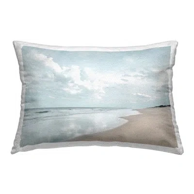 Stupell Industries Endless Beach View Outdoor Printed Pillow By Natalie Carpentieri In Beige
