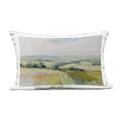 Stupell Industries Endless Green Hills Outdoor Printed Pillow, Design By Svetlana Aleynikova, 14 X 7 X 20