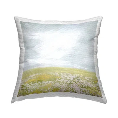 Stupell Industries Endless Spring Meadow Printed Outdoor Throw Pillow Design By Grace Popp In Green