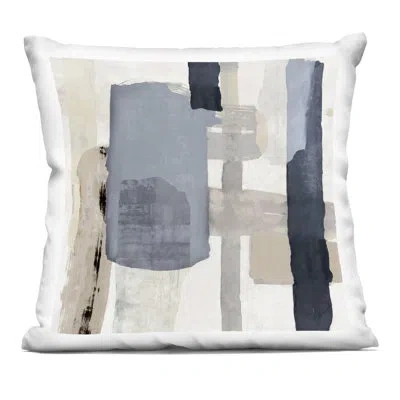 Stupell Industries Expressive Linear Collage Decorative Printed Throw Pillow, Design By Jacob Q In Gray