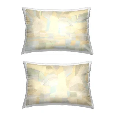 Stupell Industries Expressive Neutral Forms Decorative Printed Throw Pillow Design By Michael Tienhaara (set Of 2) In Beige