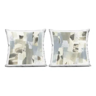 Stupell Industries Expressive Paper Waterfall 2 Piece Decorative Printed Throw Pillow Set Design By June Erica Vess In Gray