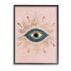 Stupell Industries Eye Glam Boho Framed Print In Pink
