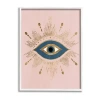 Stupell Industries Eye Glam Boho Framed Print In Pink