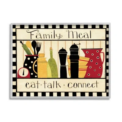Stupell Industries Family Meal Vintage Kitchen Utensils Framed Giclee Art By Dan Dipaolo In Farmhouse Gray Framed Giclee