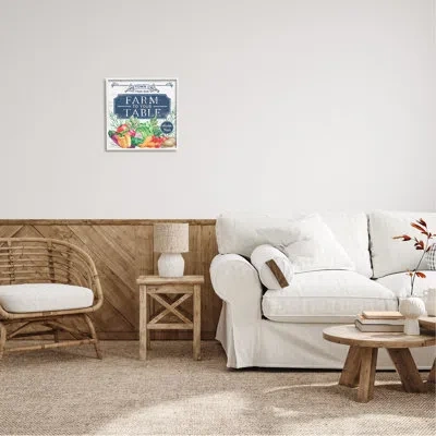 Stupell Industries Farm To Table Crops On Wood By Mollie B. Graphic Art