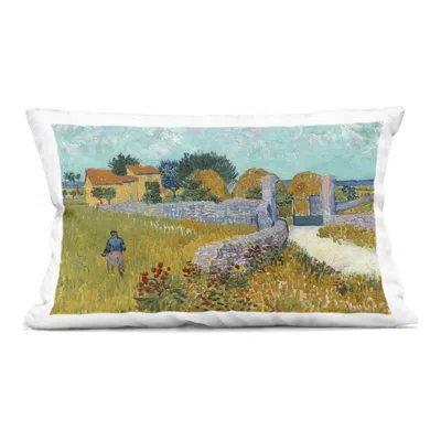 Stupell Industries Farmhouse In Provence Decorative Printed Throw Pillow, Design By Vincent Van Gogh, 14 X 7 X 20 In Green