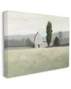 Stupell Industries Farmside Landscape White Barn Green Meadow Stretched Canvas Wall Art By James Wiens In Green