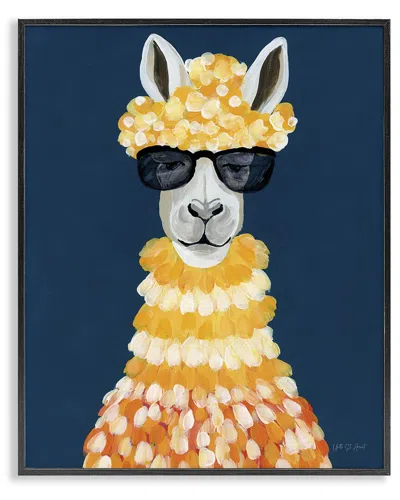 Stupell Industries Fashionista Alpaca Portrait Framed Giclee Art In Multi