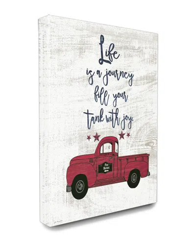 Stupell Industries Fill Your Tank With Joy Vintage Truck Illustration