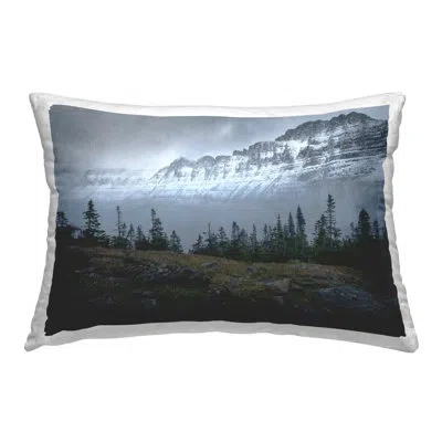 Stupell Industries First Snow Mountains Decorative Printed Throw Pillow Design By Hunter Page Photography In Gray