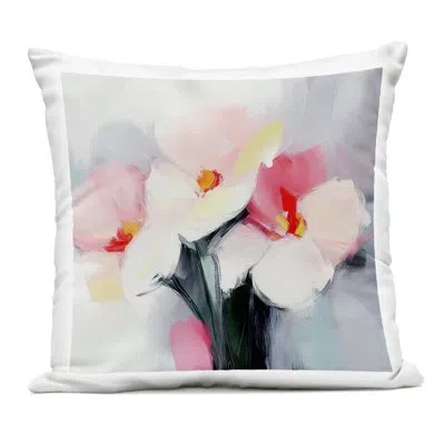 Stupell Industries Flare Of Emotion Flowers Outdoor Printed Pillow Design By Mona Grace In Pink