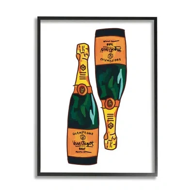 Stupell Industries Floater Frame Graphic Art Print On Wood In Midnight Black Framed Giclee
