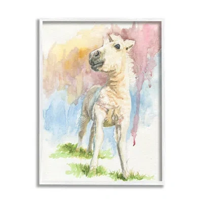 Stupell Industries Floater Frame Painting Print On Canvas In Coastal White Framed Giclee