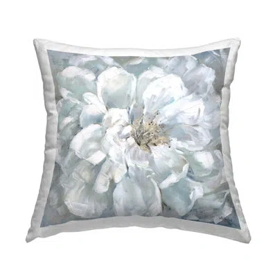 Stupell Industries Floral Throw Pillow In Gray;yellow;off-white