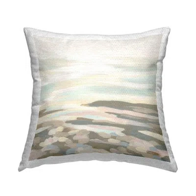 Stupell Industries Flowing Desert Landscape Outdoor Printed Pillow By June Erica Vess In Beige