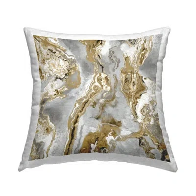 Stupell Industries Flowing Glam Mineral Pattern Printed Throw Pillow By Danielle Carson